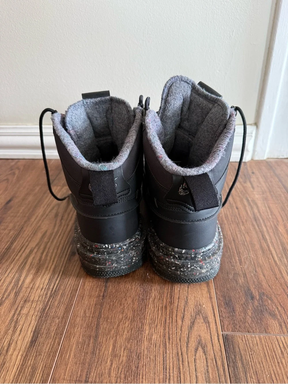 NIKE AIR FORCE 1 BOOTS SNEAKERS DARK SMOKE GREY BLACK RARE DD0747 001 (SIZE 10)